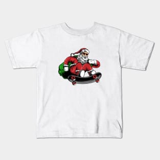 santa skate Kids T-Shirt